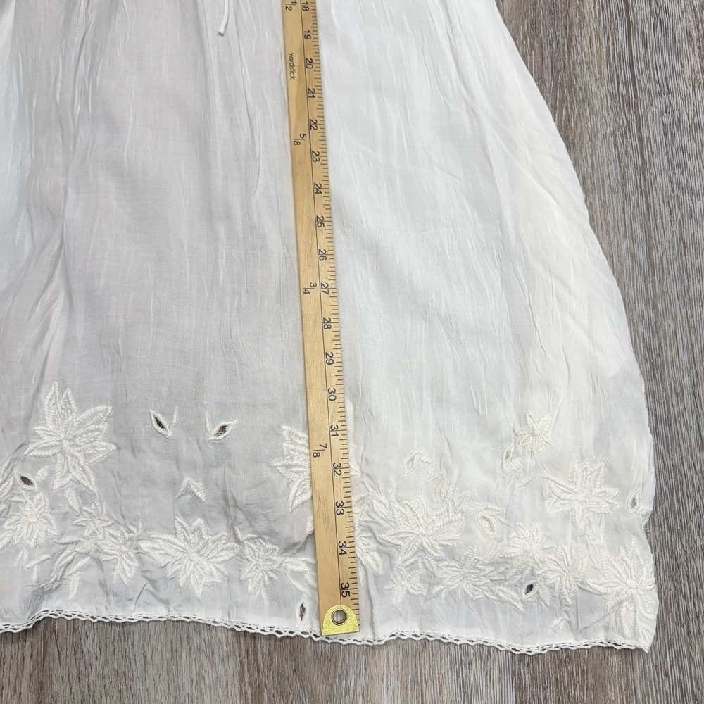 NWT Wilfred Boho Dress M White Embroidery Lace Swim Cover-up w/Liner MSRP $150 - Picture 7 of 11